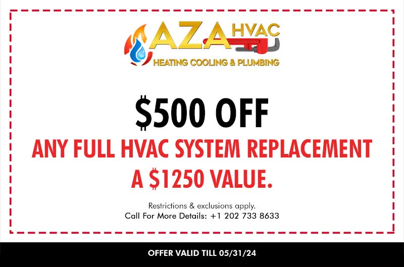 $500 OFF ANY FULL HVAC SYSTEM REPLACEMENT